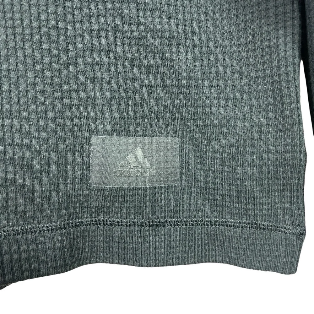 Adidas Black Primegreen M Pocket Crew Sweatshirt Long Sleeve Pullover Men’s SZ L